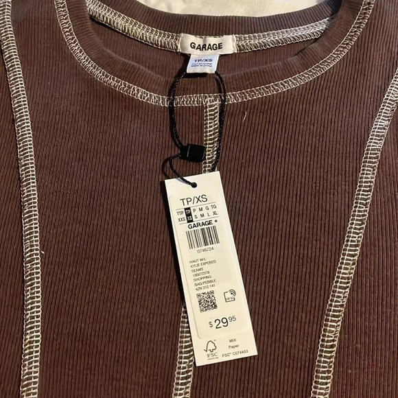 Garage Kylie Exposed Seams Long Sleeve - Size XS - Picture 4 of 4